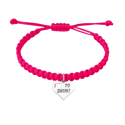 Swimming Adjustable Rope Bracelet - Pick Color & Charm