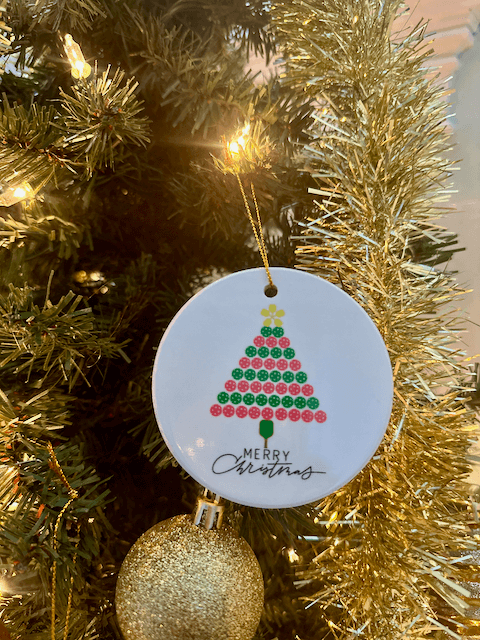 Pickleball Tree Ornament