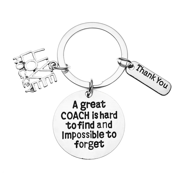 Ice Hockey Coach Keychain - Great Coach is Hard to Find - Different Charms