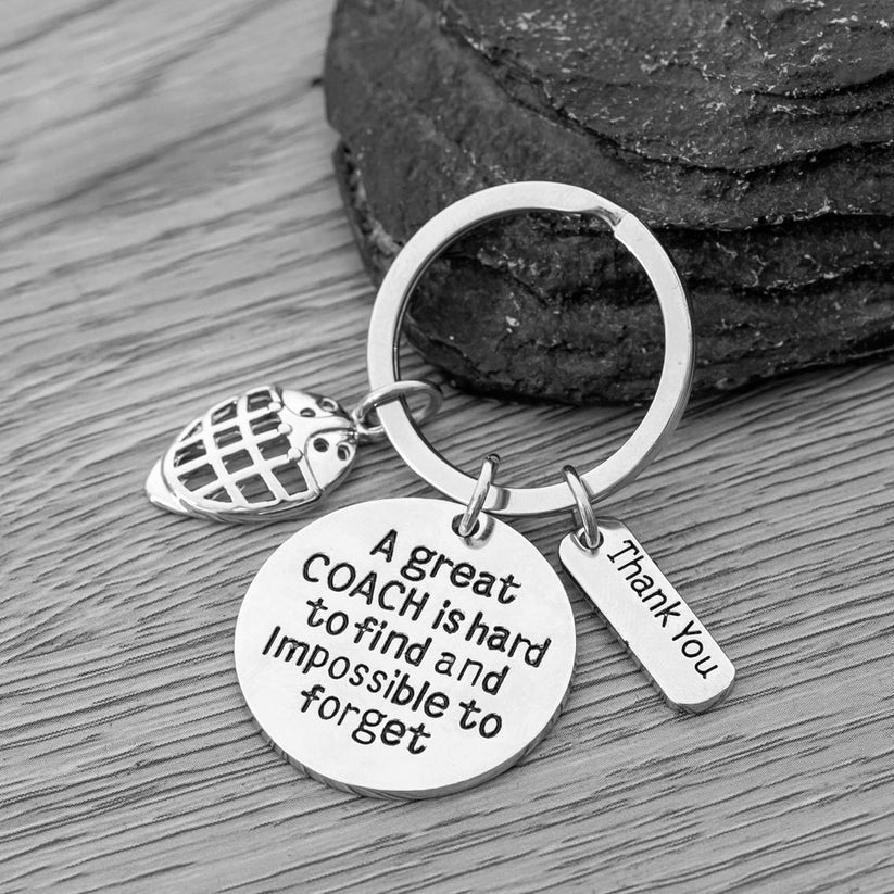 Ice Hockey Coach Keychain - Great Coach is Hard to Find - Different Charms