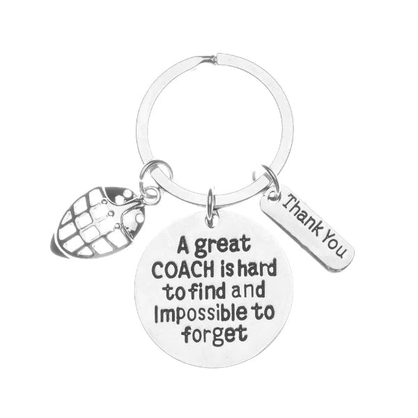 Ice Hockey Coach Keychain - Great Coach is Hard to Find - Different Charms