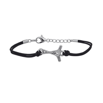 Ice Hockey Black Bracelet