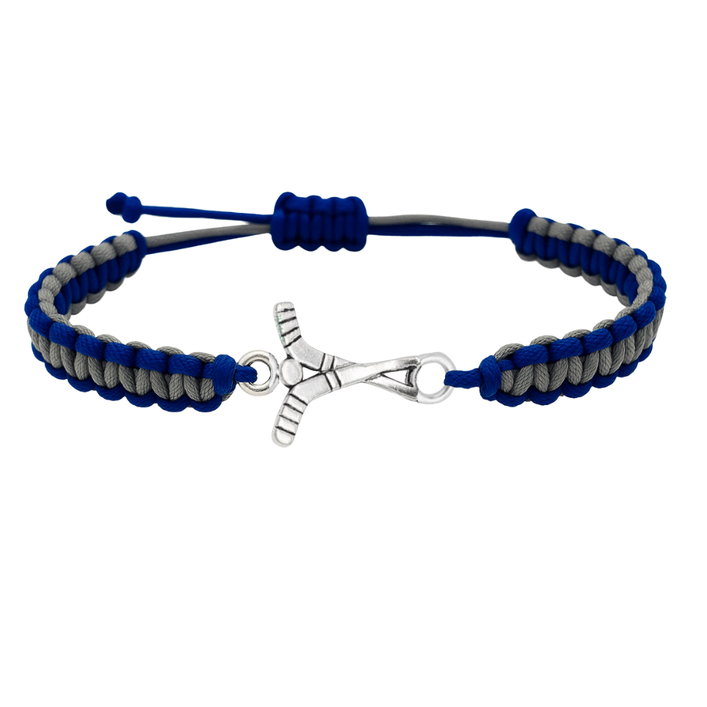 Ice Hockey Multi Colored Rope Bracelet - Pick Colors