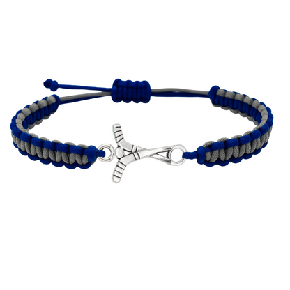 Ice Hockey Multi Colored Rope Bracelet - Pick Colors