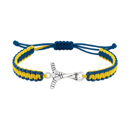 Ice Hockey Multi Colored Rope Bracelet - Pick Colors