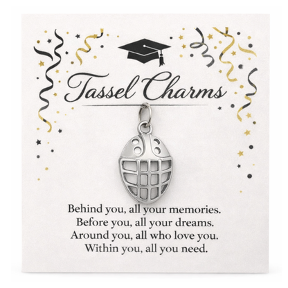 Ice Hockey Graduation Tassel Charm