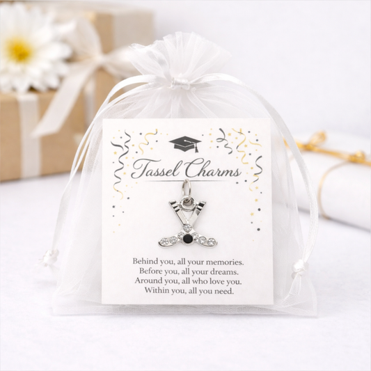 Ice Hockey Graduation Tassel Charm