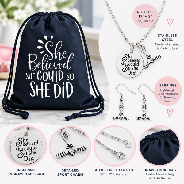 Ice Hockey She Believed Gift Set