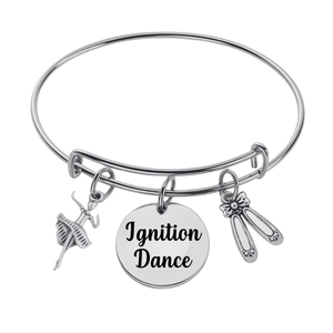 Ignition Dance Charm Bangle Bracelet