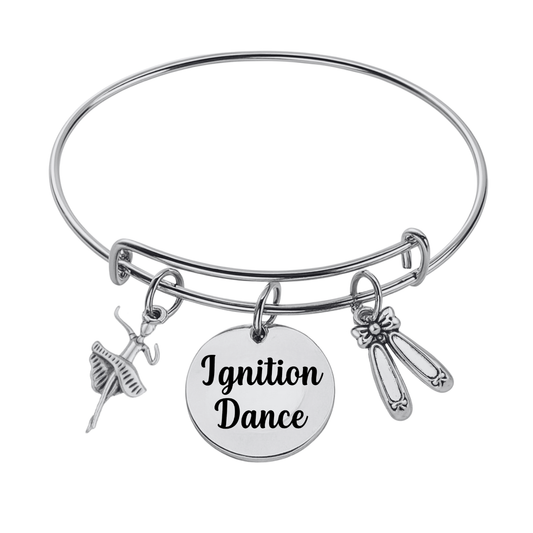 Ignition Dance Charm Bangle Bracelet