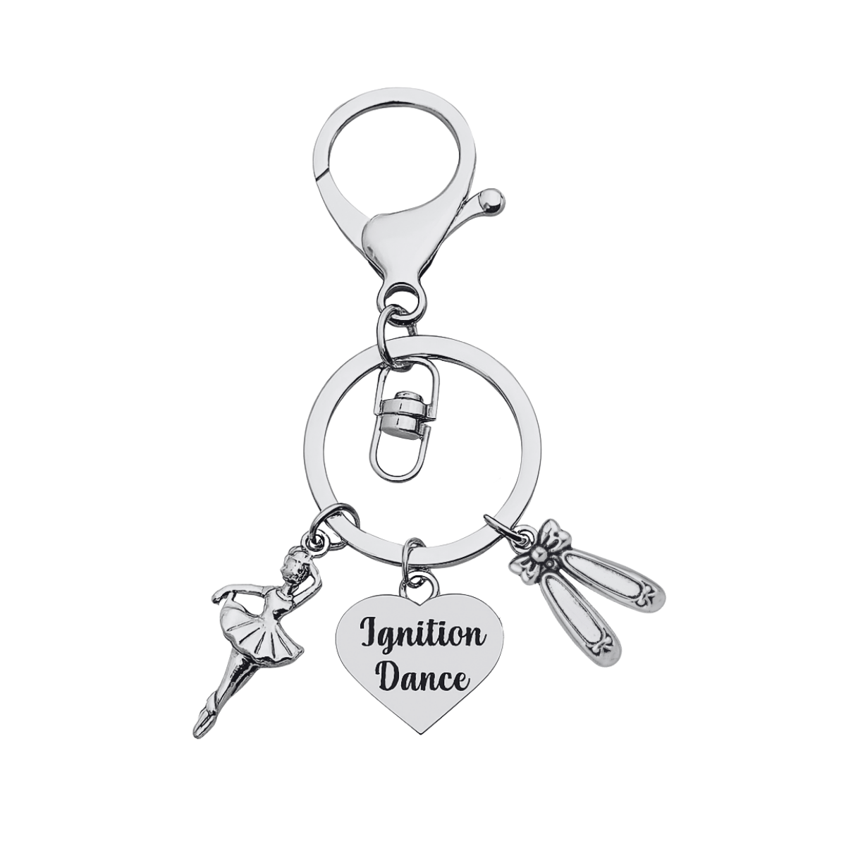 Ignition Dance Zipper Pull Keychain
