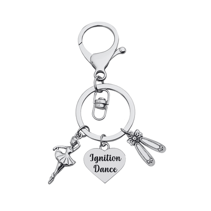 Ignition Dance Zipper Pull Keychain