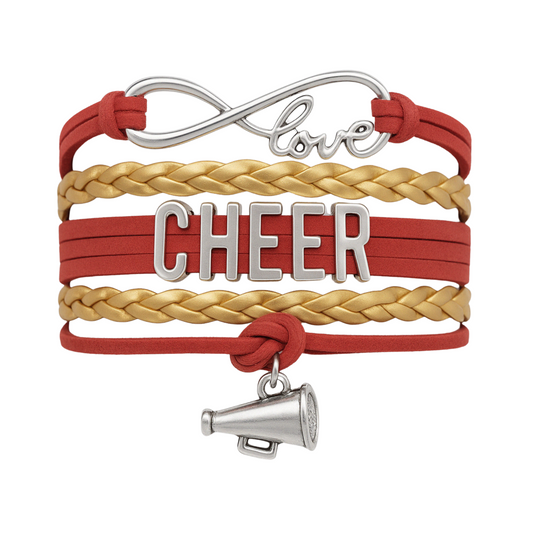 Cheer Charm Bracelet - 22 Team Colors Available