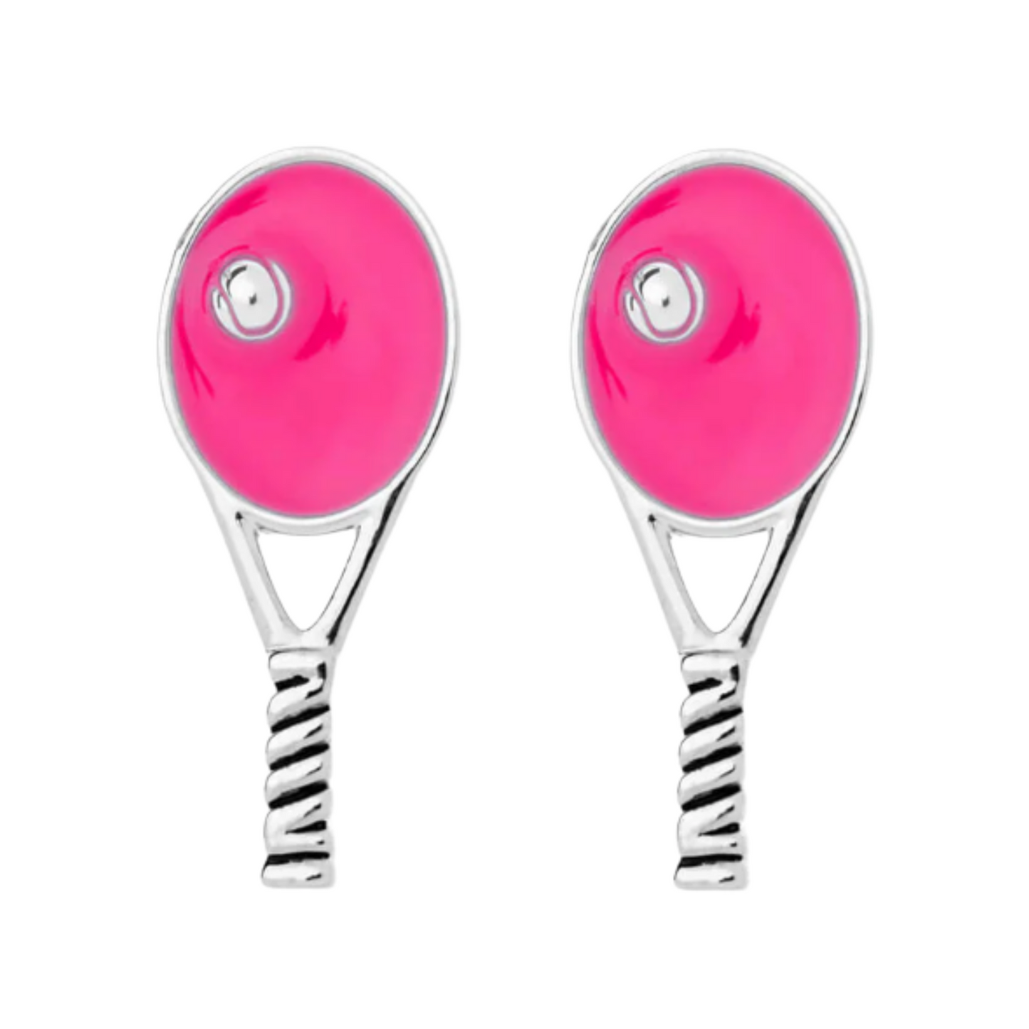 Tennis Racquet Stud Earrings - Pick Color