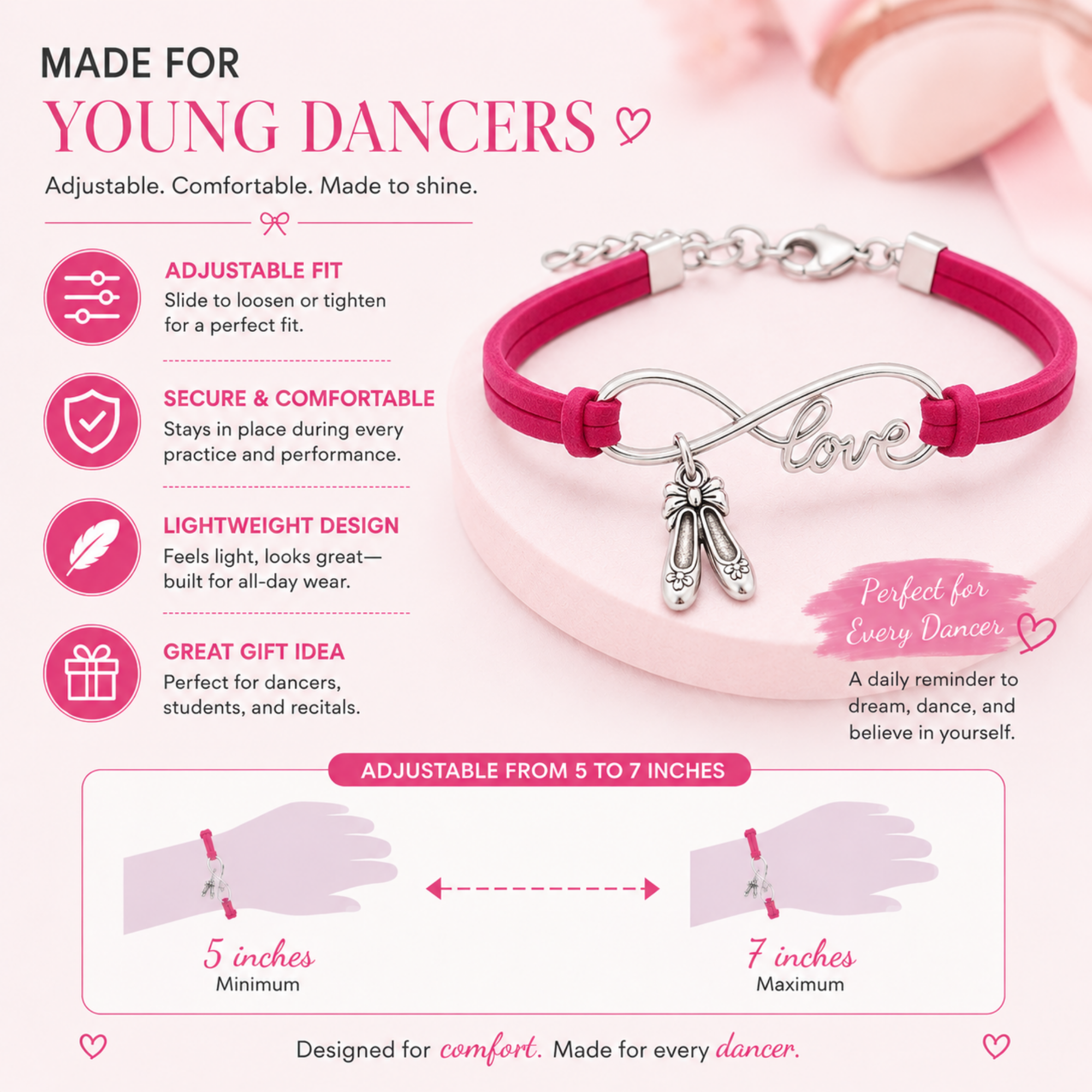 Infinity Dance Bracelet - Pick Color
