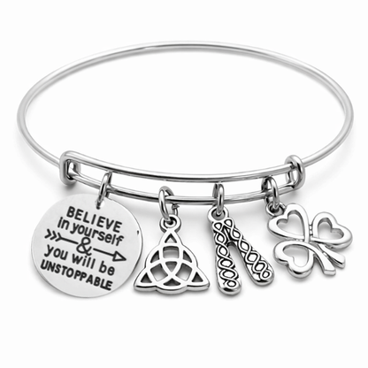 Irish Dance Bangle Charm Bracelet