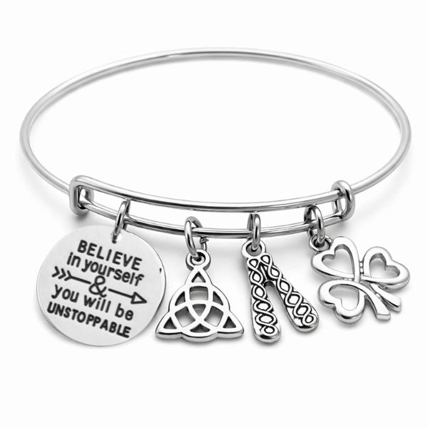Irish Dance Bangle Charm Bracelet
