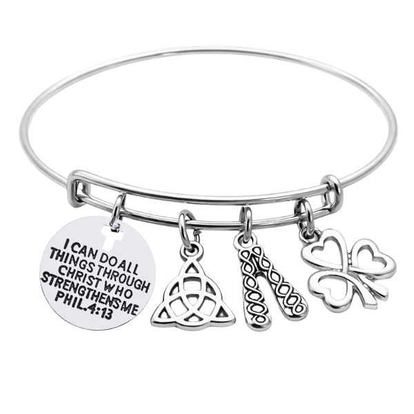 Irish Dance Bangle Charm Bracelet