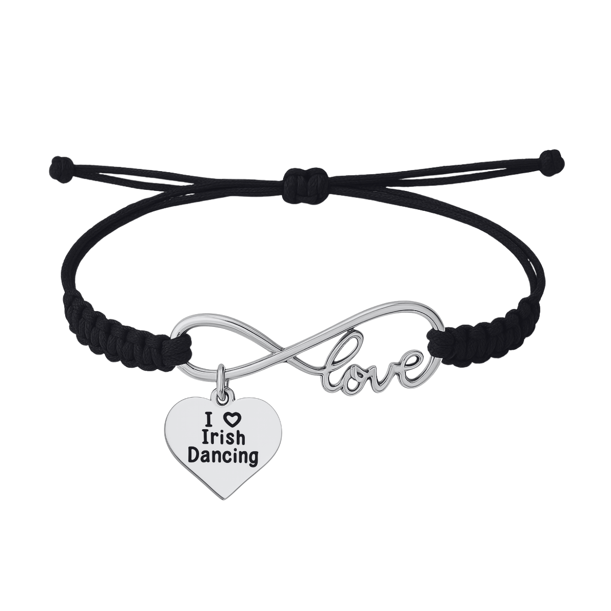 Irish Dance Infinity Love Adjustable Rope Bracelet