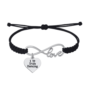 Irish Dance Infinity Love Adjustable Rope Bracelet