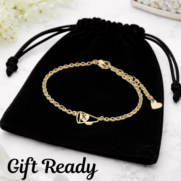 Personalized Cheer Charm Chain Bracelet