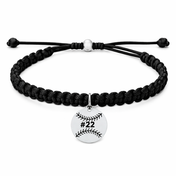 Sports Rope Bracelets Personalized Softball Adjustable Rope Bracelet