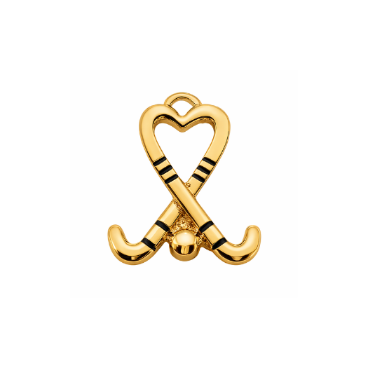 Field Hockey Heart Stick Charm