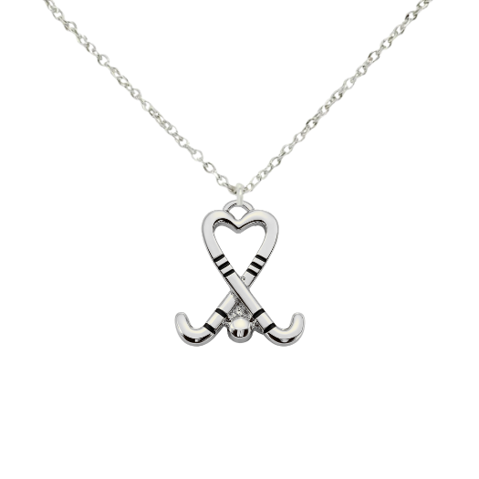 Play With Heart Field Hockey Necklace