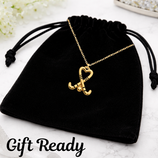 Play With Heart Field Hockey Necklace