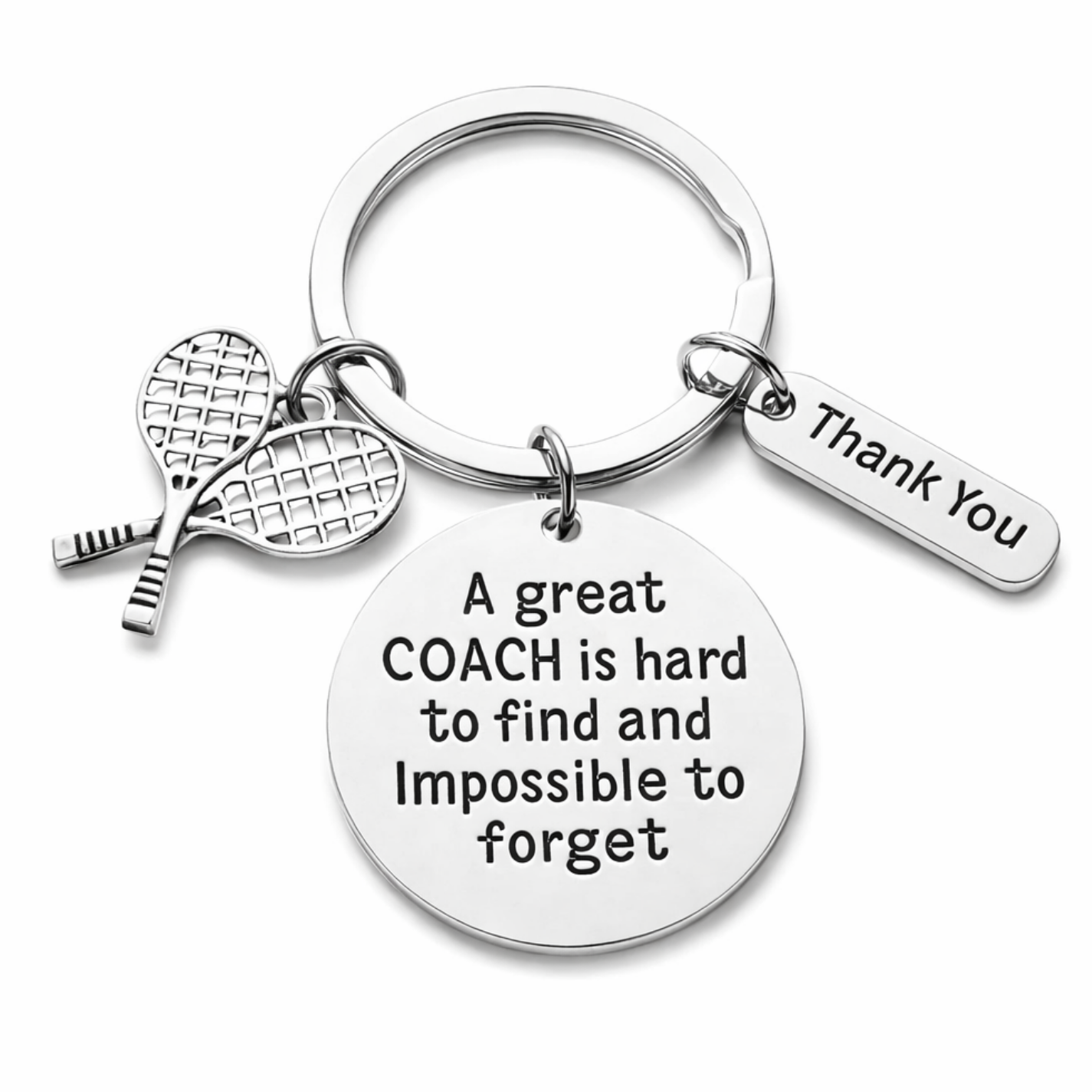 Tennis Great Coach is Hard to Find Keychain
