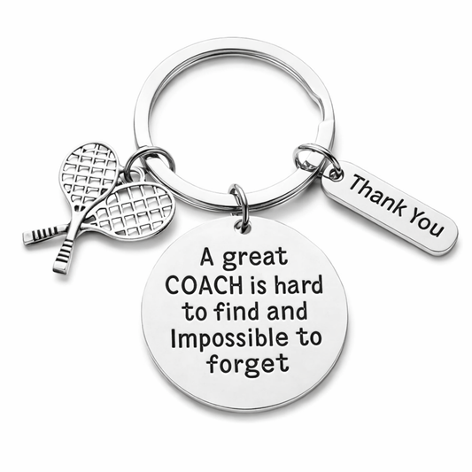 Tennis Great Coach is Hard to Find Keychain