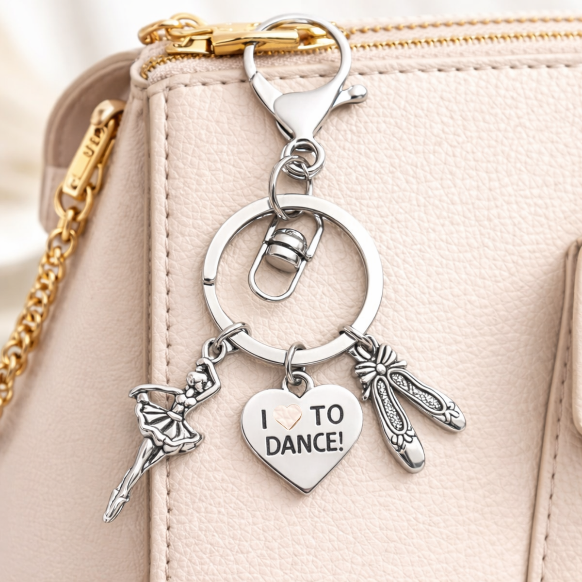 Dance Zipper Pull Keychain