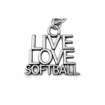 Live Love Softball Charm