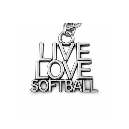 Live Love Softball Charm