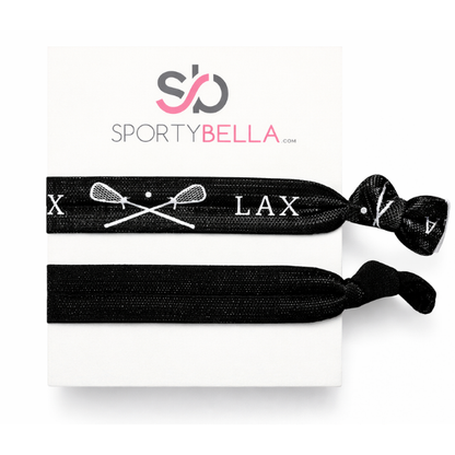 Lacrosse Hair Ties- 2pc Set - Pick Color