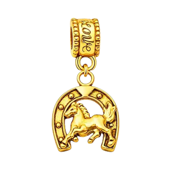 Horseshoe Charm Bead