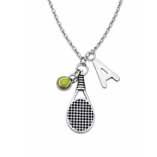 Personalized Tennis Charm Necklace