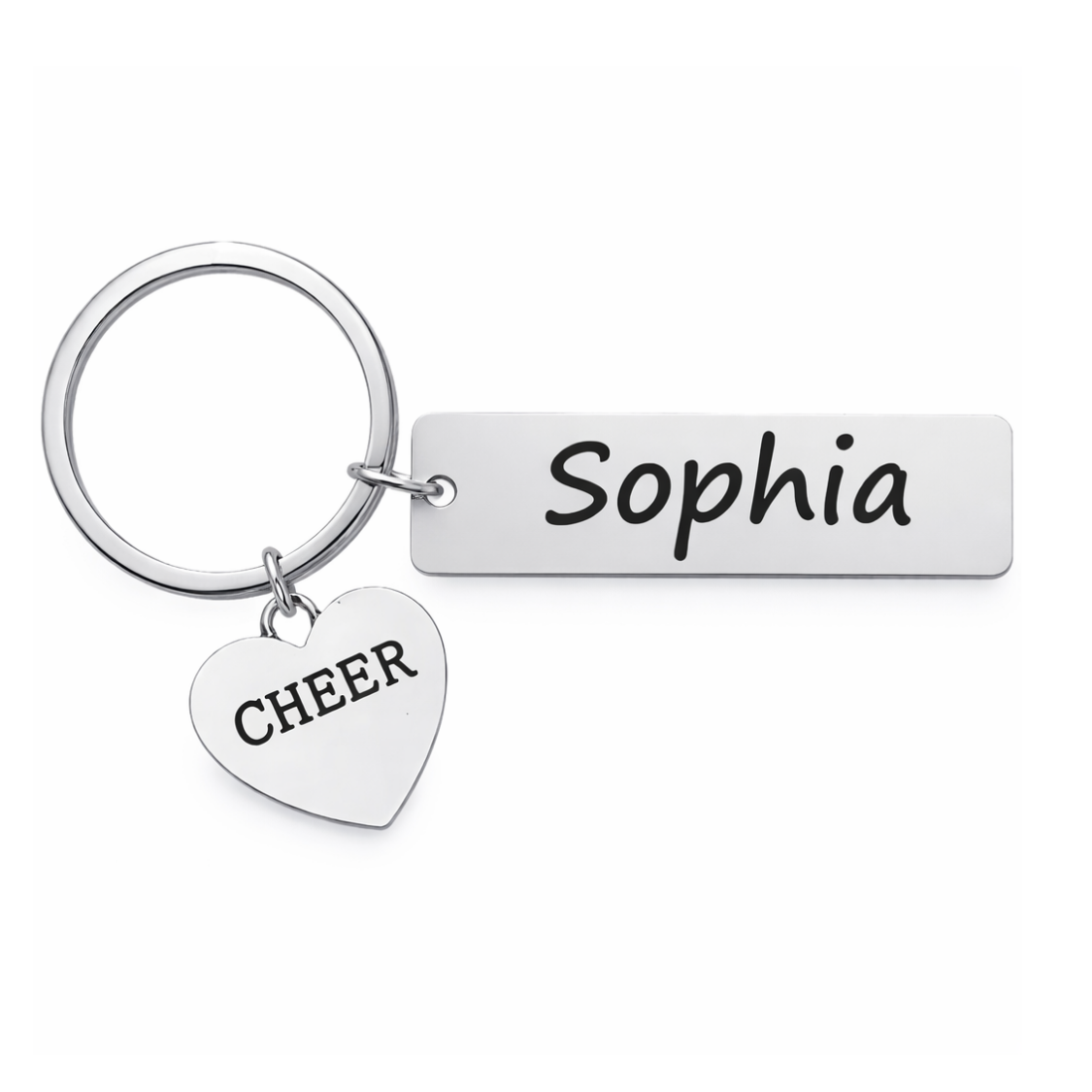 Custom Engraved Cheer Keychain