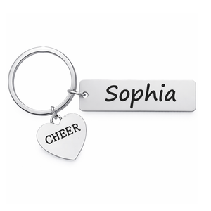 Custom Engraved Cheer Keychain