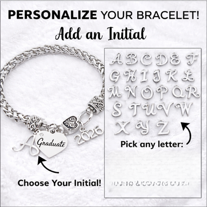 Personalized Graduation Bracelet 2026