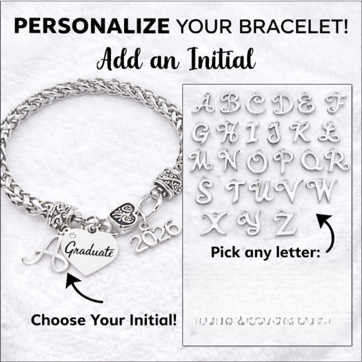 Personalized Graduation Bracelet 2026