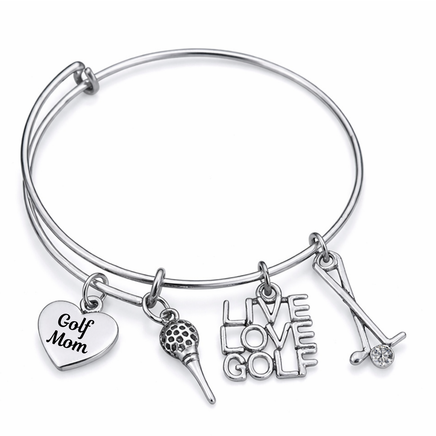 Golf Mom Bangle Bracelet