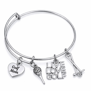 Golf Mom Bangle Bracelet