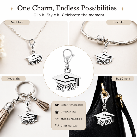 2026 Graduation Clip On Charm