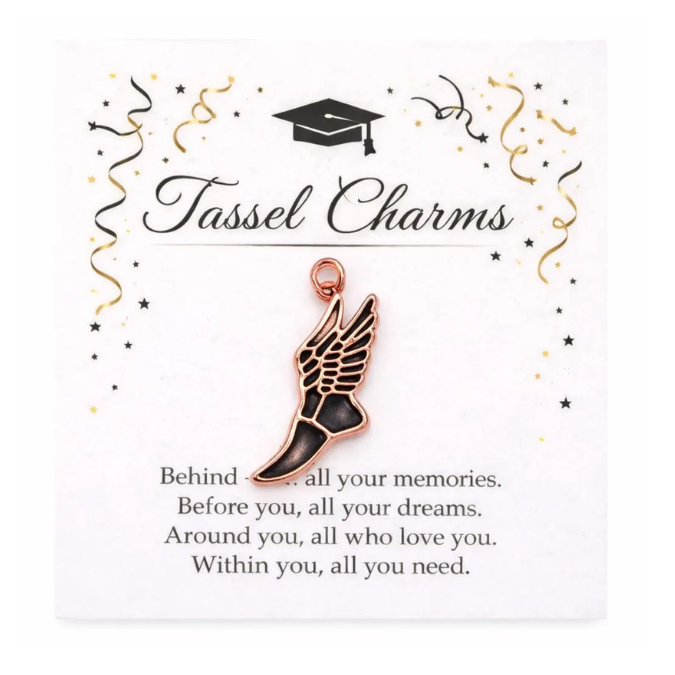Running Graduation Tassel Charm