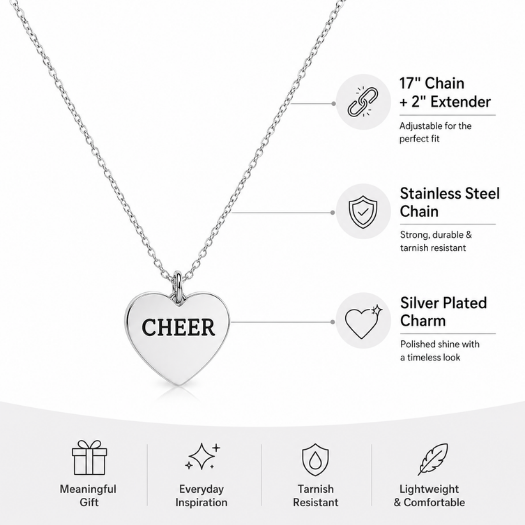 Cheer Heart Necklace