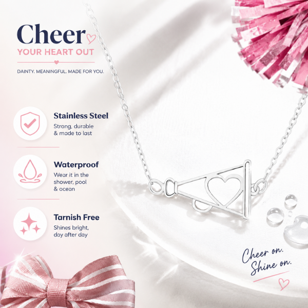 Cheer Megaphone Necklace