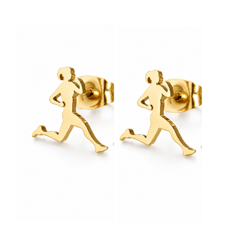 Runner Stainless Steel Earrings