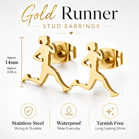 Runner Stainless Steel Earrings