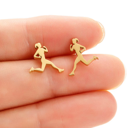 Runner Stainless Steel Earrings